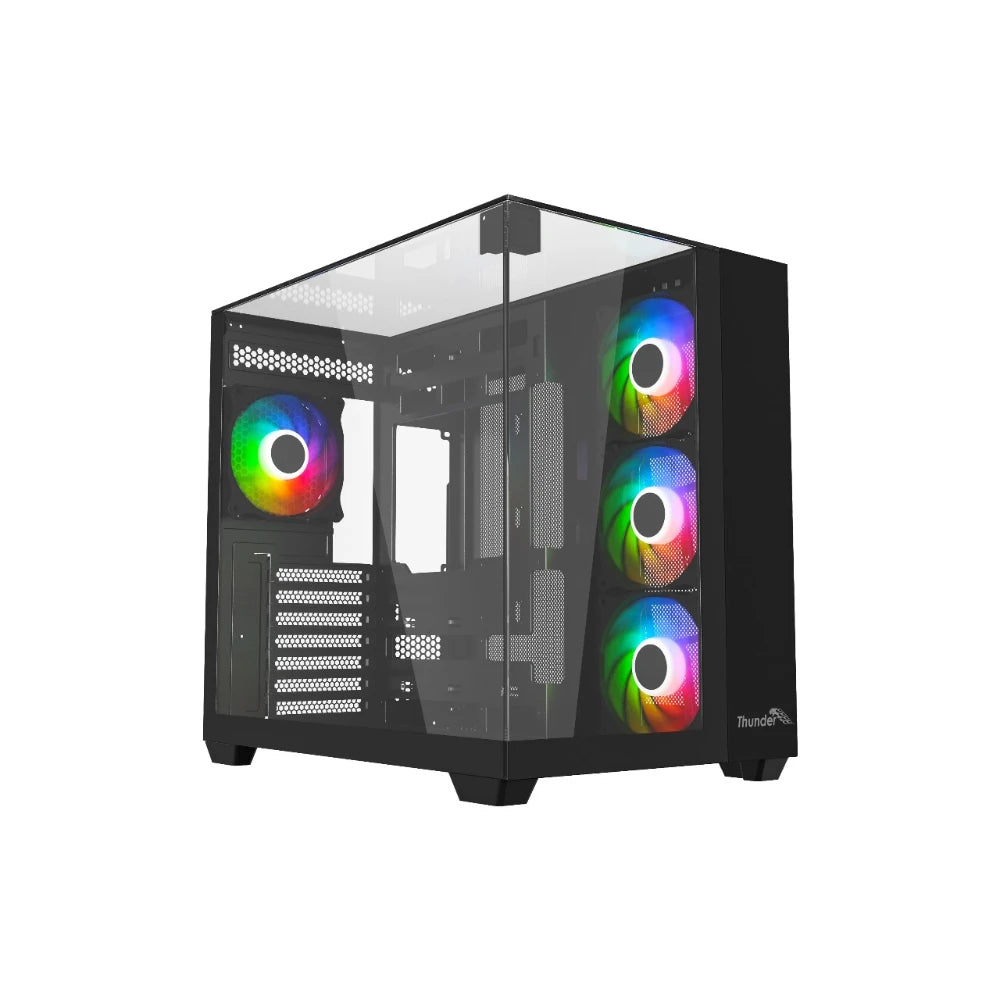Thunder Battle Station TGC-666 Gaming PC Case - Tempered Glass, RGB, E-ATX Support