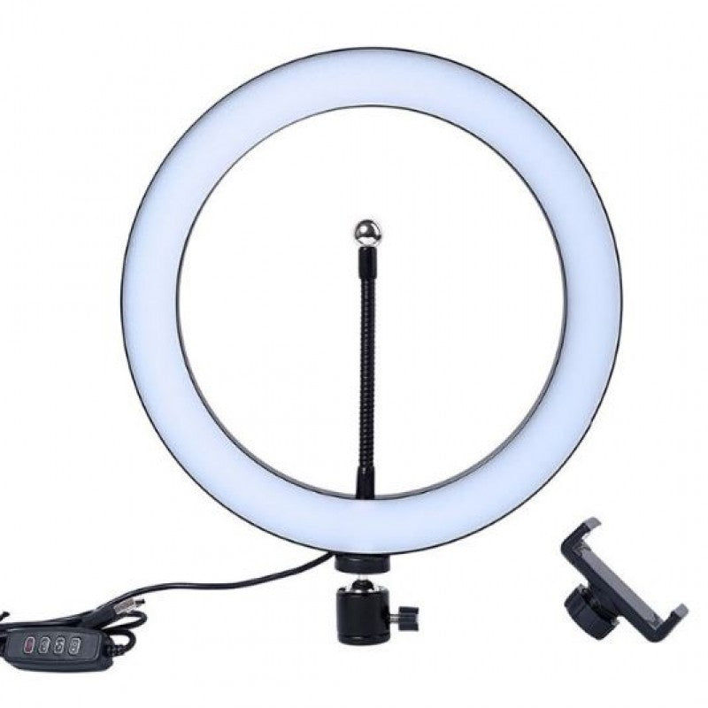 HX-260 26cm LED Studio Camera Ring Light with phone stand