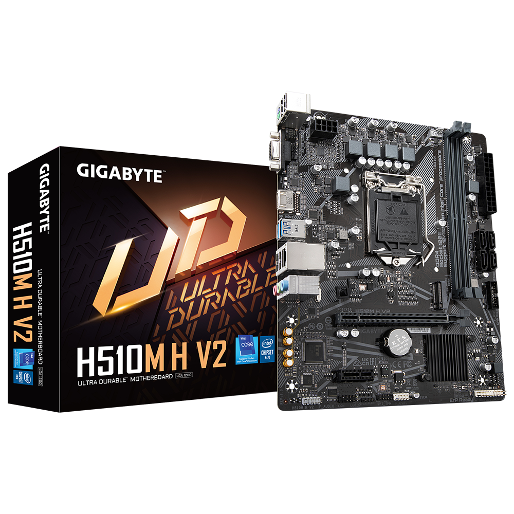 GIGABYTE H510M H V2 DDR4 Motherboard - Intel 10th/11th Gen Budget Gaming PC