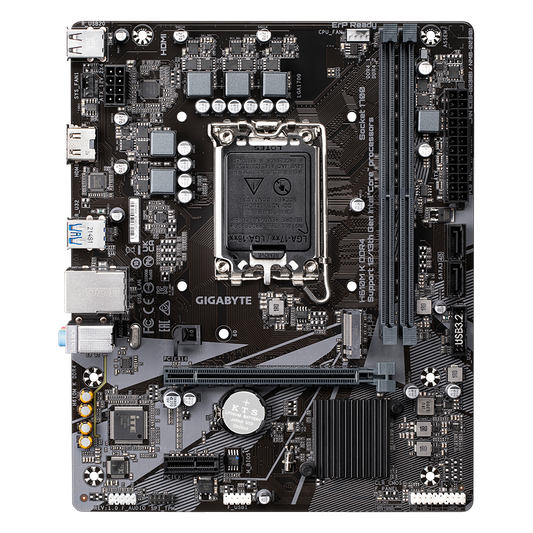 GIGABYTE H610M K DDR4 Motherboard - Intel 12th/13th/14th Gen Gaming PC Build