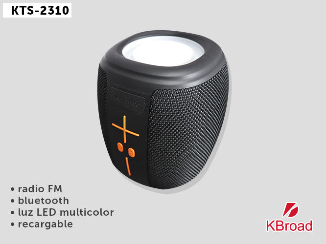 Kbroad KTS-2310 Rechargeable Waterproof RGB USB/SD/FM Small BT Speaker