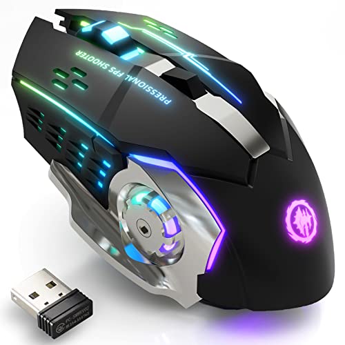 Pro Gaming Mouse - 6 Programmable Buttons, 4000 DPI, RGB LED - Perfect for PUBG, Fortnite & DOTA 2