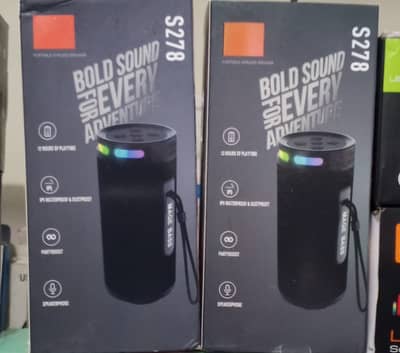 S278 Waterproof Bluetooth Speaker - Portable Wireless Bass Speaker with RGB LED Lights