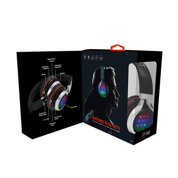 RYTHM Original Wireless Gaming Headset with RGB Lights - Noise Cancelling Gaming Headphones with Mic