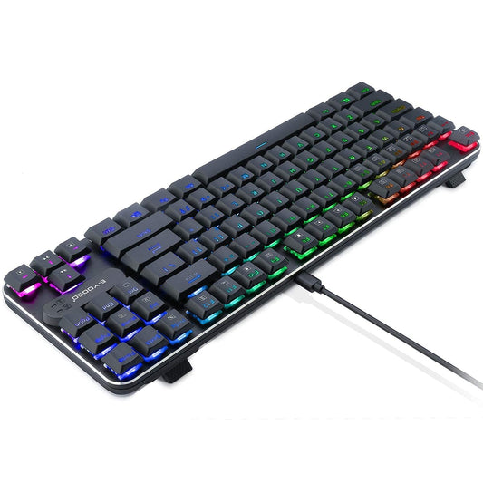 E-YOOSO Z-66 RGB Mechanical Gaming Keyboard - 87 Keys Blue Switch TKL