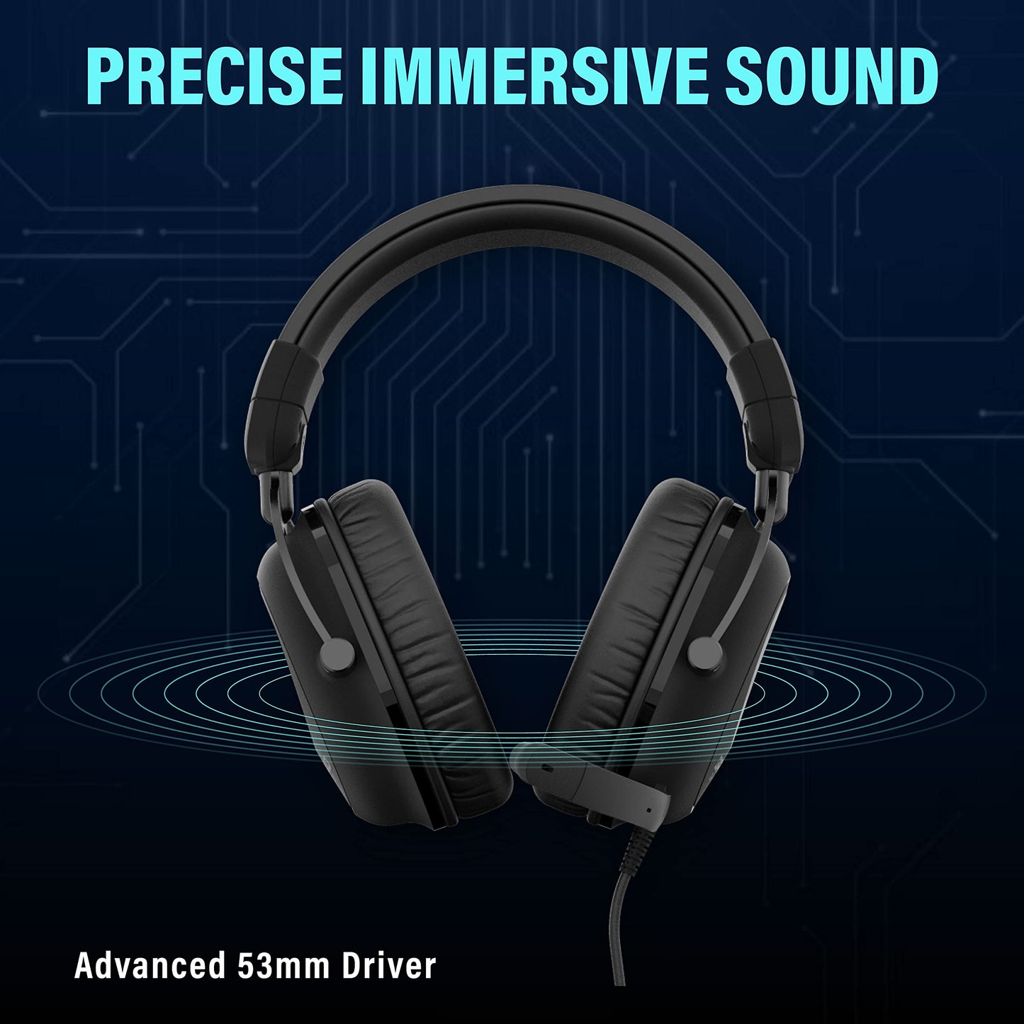 Qpad QH-700 Wired Gaming Headset - Premium 7.1 Surround Sound