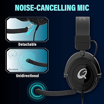 Qpad QH-700 Wired Gaming Headset - Premium 7.1 Surround Sound