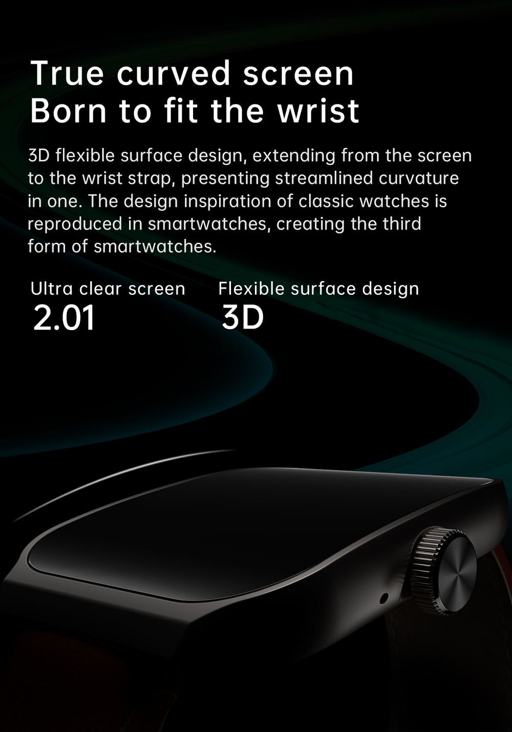 OV90 3D Amoled Display Smart Watch