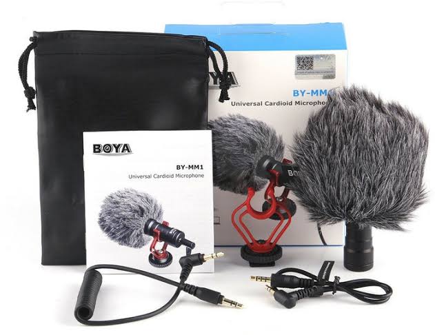 BOYA BY-MM1 Mini Cardioid Condenser Microphone - Professional Vlogging & Streaming Mic