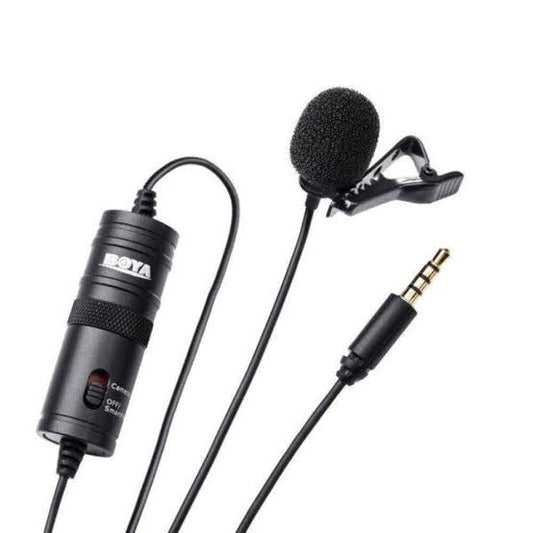 BOYA BY-M1 Lavalier Microphone - Professional Clip-On Mic for YouTube, Vlogging, Podcasting & Live Streaming