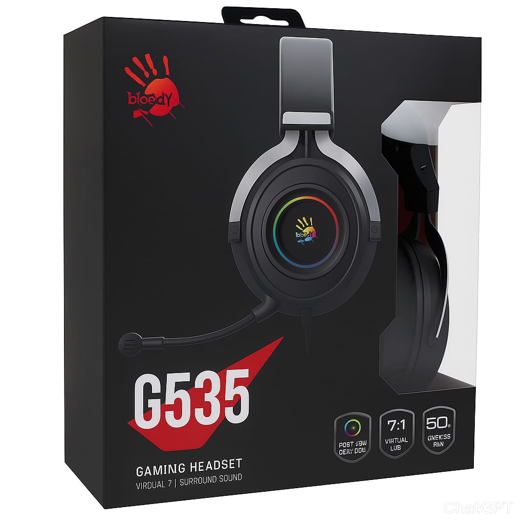 Bloody G535 Virtual 7.1 Surround Sound Gaming Headset