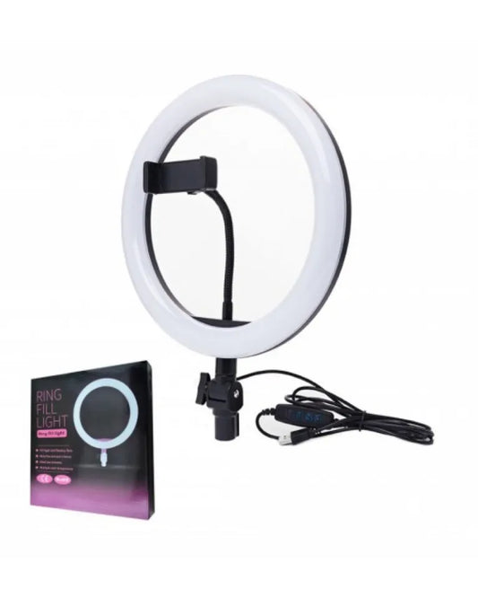 HX-260 26cm LED Studio Camera Ring Light with phone stand