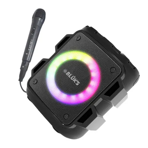 BX-177 Max Karaoke Wireless Bluetooth Speaker with Mic - Portable Party Speaker, RGB Lights, TWS Pairing