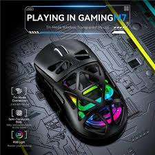 M7 Tri-Mode Wireless Gaming Mouse - 26000 DPI, RGB Backlight, Programmable