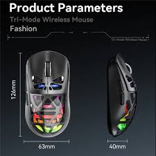 M7 Tri-Mode Wireless Gaming Mouse - 26000 DPI, RGB Backlight, Programmable